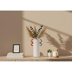 VASE CAMILO 16.5x10.5x27.2CM - MULTICOULEUR