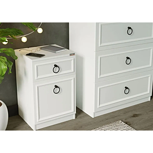 TABLE DE CHEVET HAMPTON - Blanc