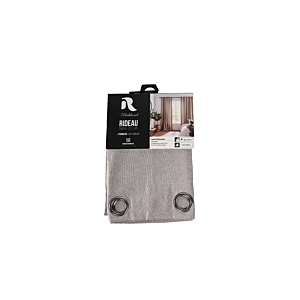 Rideau 100% coton 140x280cm - Taupe Textile