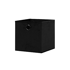 Boîte en textile Velours côtelé - Noir Soldes été vague 2