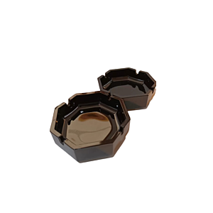 SET 2 CENDRIERS PENTAGONE - Noir Art de la table Ramadan