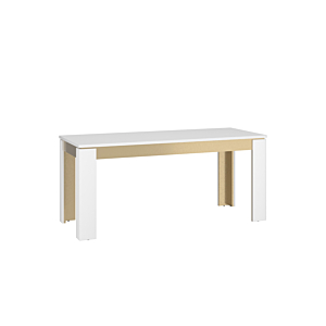 Table À Manger LAZIO - Blanc / Doré Séjour