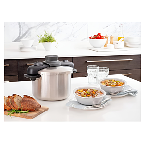 Cocotte Tefal 8L Secure Compact - Argenté