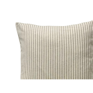COUSSIN EXTERIEUR RAYÉ 30X50CM – Beige