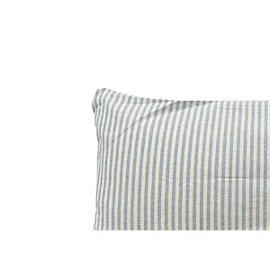 COUSSIN EXTERIEUR RAYÉ 30X50CM - Bleu
