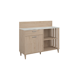 Meuble Multifonctions GALA 1 Porte + 1 Tiroir - Chêne Soldes été vague 2