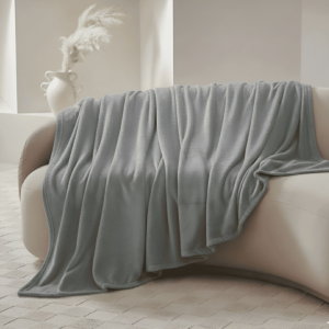 Couverture Flanelle Miko & Mino - Gris