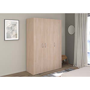 ARMOIRE EASYLIFE 3 PORTES - Chêne
