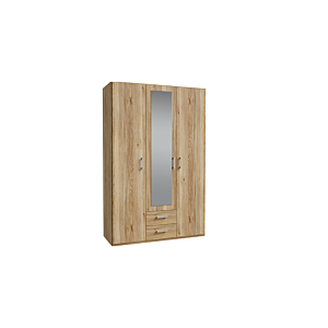 Armoire Econobox 3 Portes - Chêne Foncé