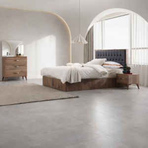 Commode Lumya 3 Tiroirs + Miroir - Wengé