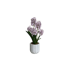 PLANTE ARTIFICIELLE HYACINTH AVEC POT 45CM - MAUVE Plantes et fleurs artificielles