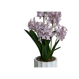 PLANTE ARTIFICIELLE HYACINTH AVEC POT 45CM - MAUVE