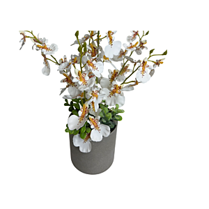 PLANTE ARTIFICIELLE ORCHIDÉE AVEC POT 43CM - MULTICOULEUR
