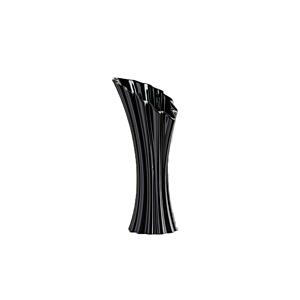 VASE NERVURE 13.8x28x10.5 CM - NOIR Vases