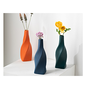 VASE TROSADE 9.3x23.2x2.2 CM - VERT FONCÉ