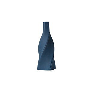 VASE TORSADE 9.3x23.2x2.2 CM - BLEU Vases