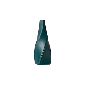VASE TROSADE 9.3x23.2x2.2 CM - VERT FONCÉ Vases