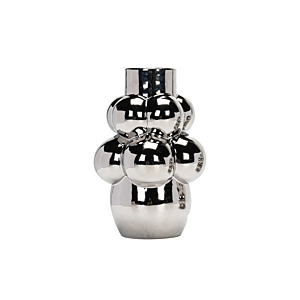 VASE BUBBLE EFFET MIROIR 15x22.3x6CM - ARGENTÉ Vases