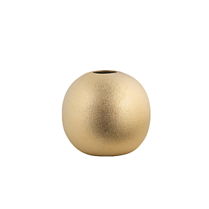 VASE BOULE 14.5x12.8x4CM - DORÉ Vases