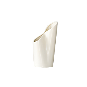 VASE AVEC COL ENROULE 9x23.6x11 CM - CRÈME Vases