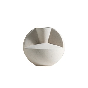 VASE DECORATIF 16x14.5x6CM - BLANC Vases