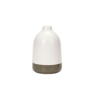 VASE 9.5x15x3 CM - GRIS/BLANC Vases