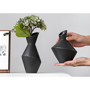 VASE TRAPU 11.6x14.7x4CM - NOIR