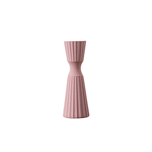 VASE RELIFS GEOMETRIQUES 9x25.5x6CM - MAUVE CLAIR Vases