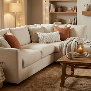 Coussin Décoratif Zigzag 30*50 Cm Avec Zip - Écru