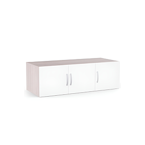 SURMEUBLE NANO 3 Portes - Blanc / Chêne