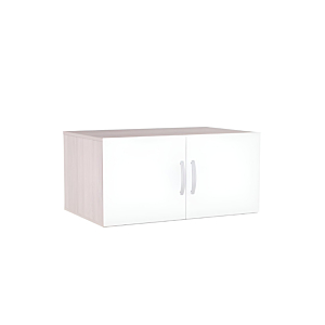 SURMEUBLE NANO 2 Portes - Blanc / Chêne