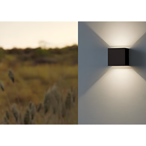 APPLIQUE FONTE D'ALUMINIUM CALPINO IP54 - GRIS FONCÉ