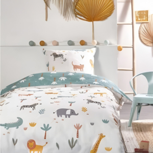 Parure De Lit Happy Jungle 140X200Cm - Multicouleur