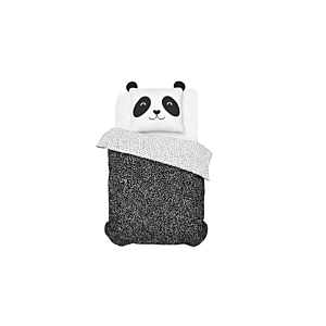 Parure De Lit FUNNY PANDA 140x200cm - Noir Parure de lits