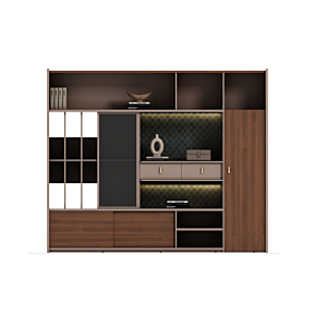 Élément De Rangement Astoria 200Cm -Marron