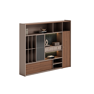 Élément De Rangement Astoria 200Cm -Marron