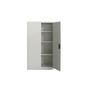 Armoire Rangement Solidis Portes Battantes 150Cm - Blanc Armoires et Bibliothèques de Bureau