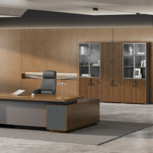 Élément De Rangement 2 Portes Start Pro - Noyer/Gris