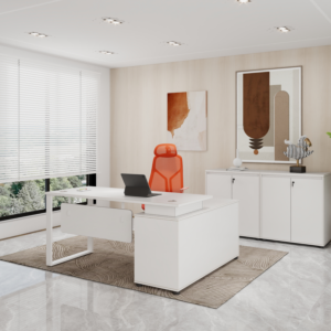 Bureau Polar Pro 140cm - Blanc