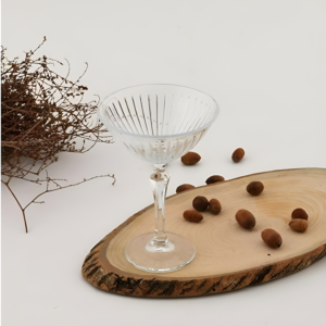 Coupe En Verre Transparent Joy – Blanc