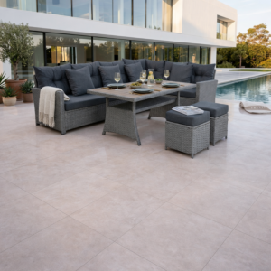 Coin Banana +Table Haute +2 Poufs - Gris