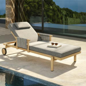 Bain de Soleil Garden Soul – 200x82x56 cm – Gris