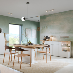 Table À Manger Extensible Cut Out - Chêne Beige