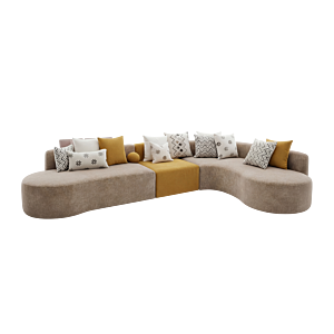 Canapé D'angle Lumia - Taupe