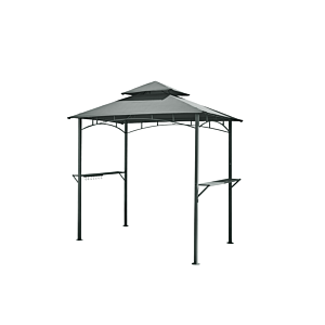 Tonnelle + 2 Tables D'Appoint Laterales Hideaway - Gris