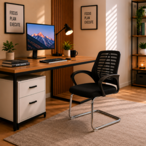 Fauteuil Visiteur Easyseat Mesh - Noir