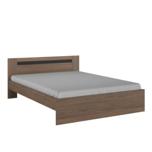 Lit Azuka 140 x 190 cm avec sommier – Wengé