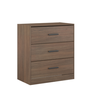 Commode Azuka 3 tiroirs – 80 x 88 x 44 cm – Wengé Buffet et commodes
