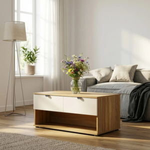 Table Basse Sumica - 100x52x43,3 cm - Chêne Sable