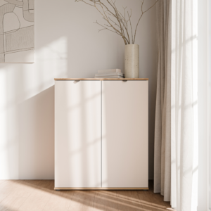 Commode Haute Sumica 2 Portes - Chêne Sable